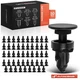 A-Premium 50Pcs 9mm Nylon Cowl Top Rivet Retainer Clip Push-Type for Honda Acura
