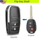 Replacement for 2016 - 2021 Toyota Tacoma 3B Flip Remote Key Fob Shell Upgrade