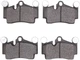 For 2007-2015 Audi Q7 Brake Pad Set Rear Dynamic Friction 46764XWFB 2008 2009