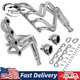 Long Tube Exhaust Manifold Header For 80-95 Ford F150 F250 F350 Bronco 5.0L V8