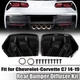 STG 3 Big Fin Gloss Black Rear Bumper Diffuser Kit For 2014~2019 Corvette C7 Z06
