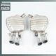 13-14 Audi 4G8 S7 S6 4.0L V8 Exhaust Muffler Mufflers Set 4G0253609K OEM