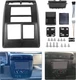 Double DIN Dash Radio Bezel Trim Panel, for 1997-2002 Jeep Wrangler TJ 95-6549