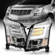- for 2010-2016 Cadillac SRX Halogen Type Chrome LED Tube W/Sequential Signal Pr