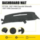 Dashboard Cover Resistant Sun Dash Mat Dash Board For 1997-1998 Chevrolet C/K