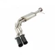 aFe For Ford F150 11-14 Rebel Series CB Exhaust SS Front Side Exit w/ Black Tip