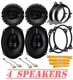 NEW Rockford Fosgate Front Door| Rear Deck Speakers for 2003-2013 Toyota Corolla