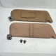 1987-1996 Ford F150 F250 F350 Bronco Medium Mocha Cloth Sun Visors Sunvisor Pair