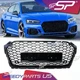 Honeycomb RS5 Style Front Grille for Audi A5 S5 Quattro Sportback 2017-2019