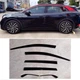 Side Window Wind Visors Sun Rain Guard Vent Deflectors For VW ID.4 21-24 BLACK