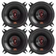 4x JBL Stage3 427F 4" 2-Way Coaxial 150 Watt Peak Power Car Audio Speakers
