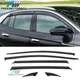 For 21-25 Volkswagen ID.4 Slim Style 6PC Window Visor Rain Sun Guard Deflector