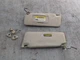 07-13 Acura MDX Sun Visor Pair LH RH Tan Illuminated Vanity Mirror OEM