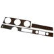1971 Oldsmobile Cutlass, Hardtop, Wood Grain Dashboard Inserts, 3pc