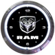Dodge Ram Truck Logo White Neon Hanging Wall Clock 15" Diameter 8RAMXX Neonetics