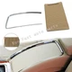 For Buick LaCrosse 2009-13 Beige Center Console Roller Blind Cover+Plating Trim