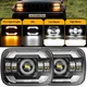 DOT 156W 7x6" 5x7 LED Headlight Bulb For Mazda Pickup B2000 B2200 B2600 1986-93