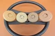 1970's Camaro Chevelle Nice Orig Brown GM 4-Spoke NK4 Steering Wheel Horn Cap