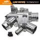 Aluminum Thermostat Housing Assy for Jaguar XF XJ F-Type F-Pace Land Rover LR4