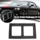 For Dodge Challenge 2008~2014 Dry Carbon Fiber Rear Air Vent Panel Frame Bezel