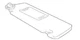 RIGHT GRY SUN VISOR OEM 10-15 LEXUS RX350