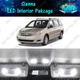 19x Xenon White LED Lights Interior Package Kit for 2004 - 2010 Toyota Sienna