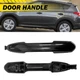 Pair Exterior Door Handle Rear Left + Right Side For Toyota Rav4 2017-2023 Black