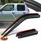 For 00-04 Nissan Frontier Crew Cab Tape-on Window Visors Sun Rain Guards Shade