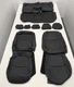 For Toyota RAV4 XLE Hybrid 2019-2025 Black Leather Seat Covers KR434B