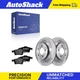 Rear Brake Rotors Ceramic Pads for Mazda, 5 2006-2010, 2012-2017