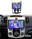 Android 15 LTE Car Radio Stereo CarPlay For Kia Forte 2008-2013 Manual A/C 4+64G