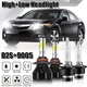 For Toyota Sienna 2004-2010 LED HID Headlight High Low Bulbs Combo Kit 9005+D2S