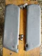 1987-1996 Ford F-150 F-250 F-350 Bronco GRAY VINYL Sun Visor set with Clips