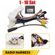 For Toyota Stereo Radio Power Harness Cable Wire Adapter Support JBL AMP 1-10Set