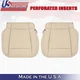 2015 to 2017 Fits Ford F150 Lariat Driver &Passenger Bottoms Leather Covers Tan