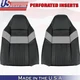2007 For Ford F250 F350 Harley Davidson Driver Passenger Top Leather Covers BLK