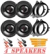 JBL STAGE3 637F 3-Way 6.5" Front & Rear Speakers for 2020-Up Toyota Corolla