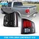 Tail Lights For 94-04 Chevy S-10 Pickup GMC Sonoma Brake Lamp Chrome Smoke LED