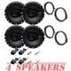 Rockford Fosgate Front & Rear Speakers for 2023-up Honda Accord & 2022-up Civic