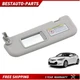 For 12-15 Hyundai Veloster Left Driver Side Sun Visor With Mirror Gray