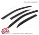 For Mitsubishi Lancer 2001-2006 Outside-Mounted Deep Black JDM Window Visors 4pc